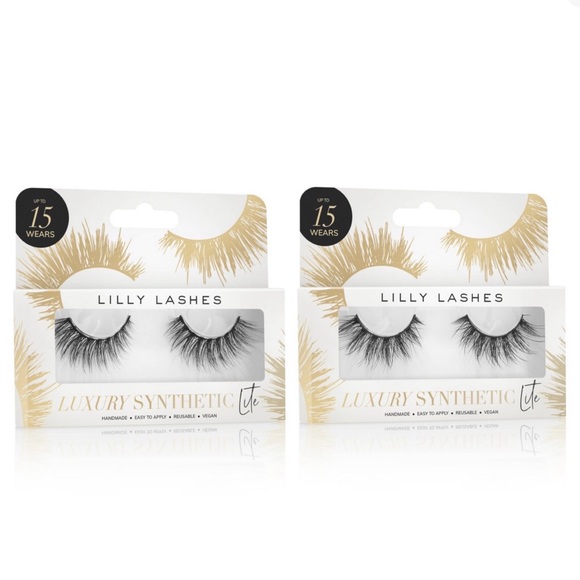 Set of 2 Lilly Lashes Luxury Synthetic Lite False Eyelashes - Picture 1 of 4